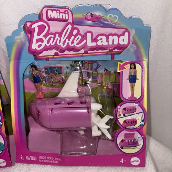 Barbie Mini Barbie Land Dolls & Toy Boat and Airplane Playsets LOT OF TWO NEW - Picture 4 of 8